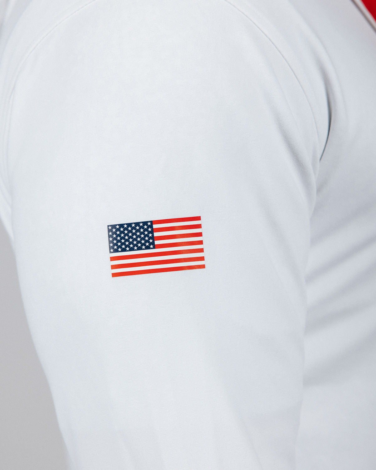 USA White Hoodie