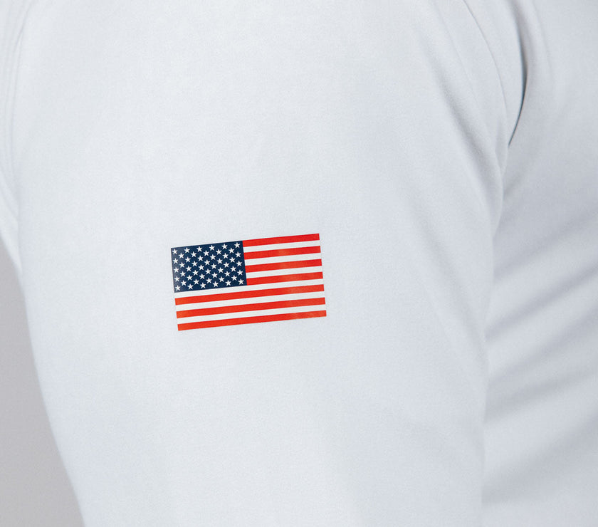 USA White Hoodie