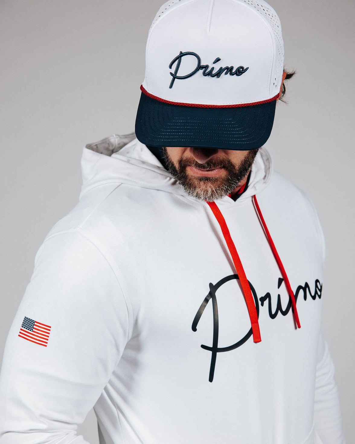 USA White Hoodie