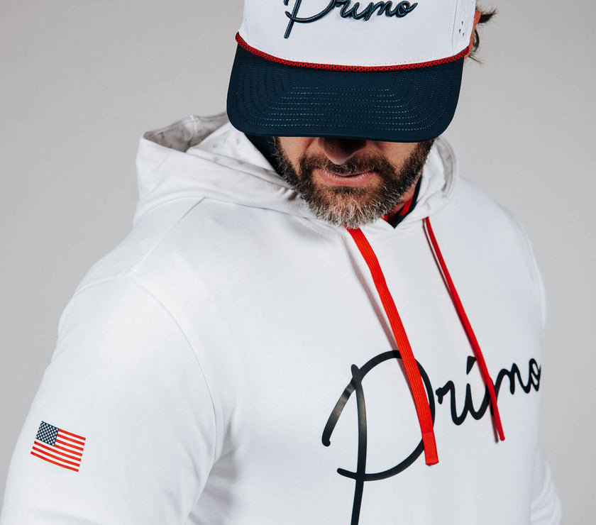 USA White Hoodie