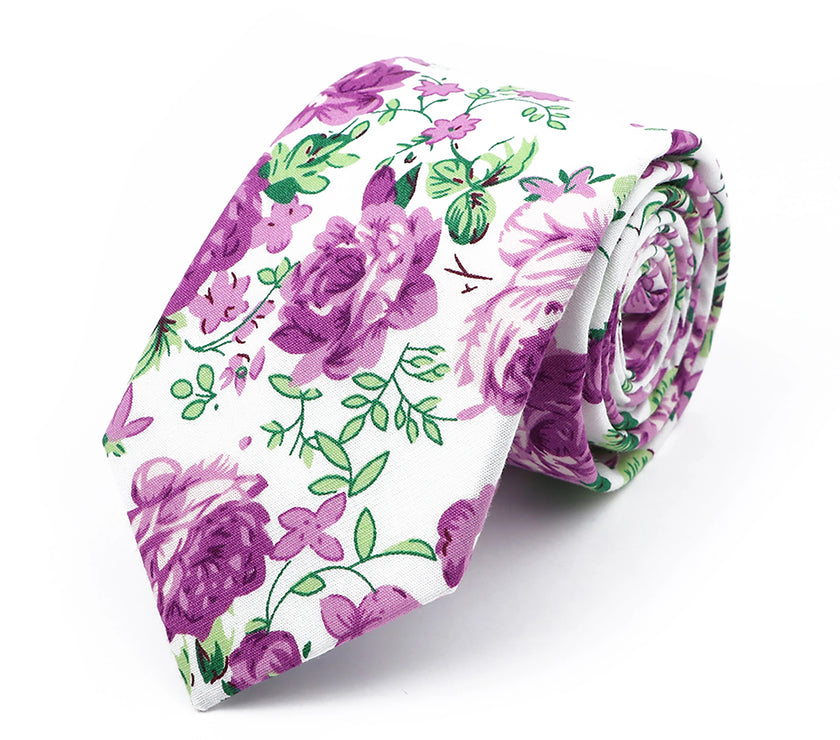 Floral Tie 100% Cotton