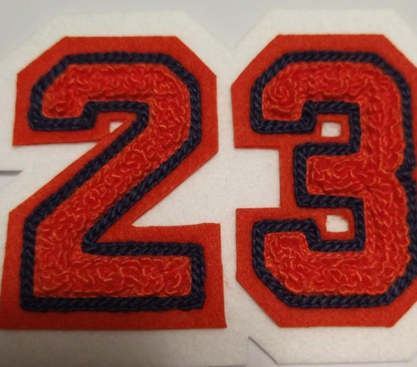 Double Felt Number Patch