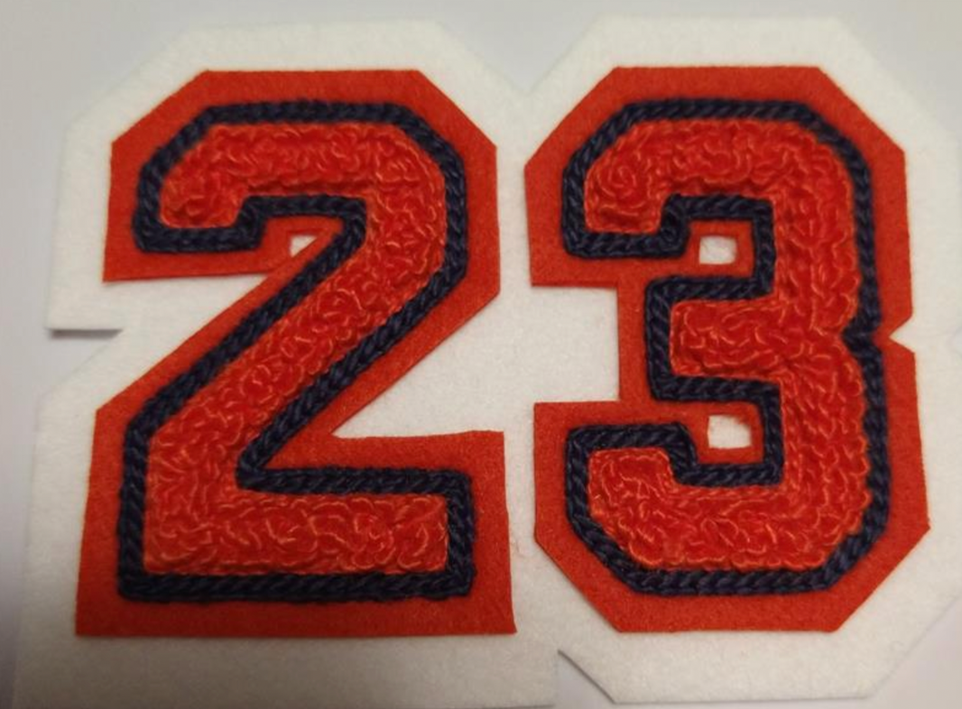 Double Felt Number Patch