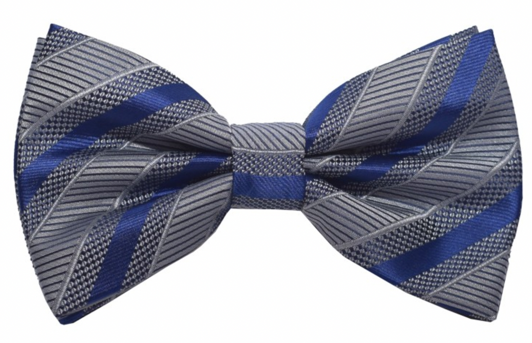 Brand Q Striped Bow Tie & Hanky