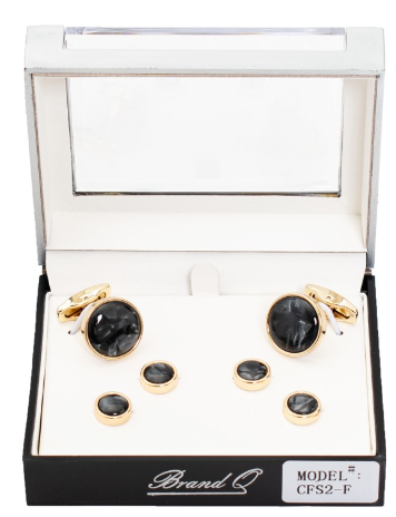 Cufflinks with Tuxedo Studs