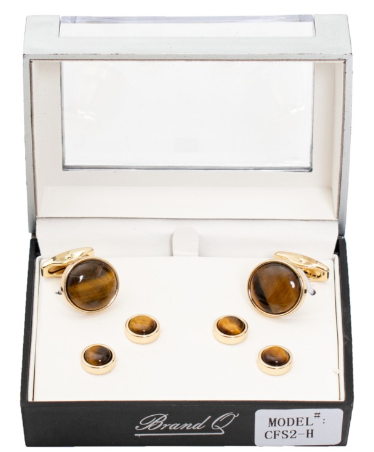 Cufflinks with Tuxedo Studs