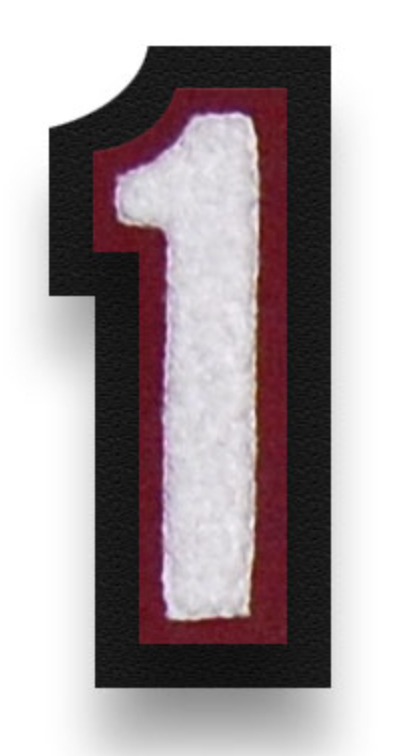 Double Felt Number Patch