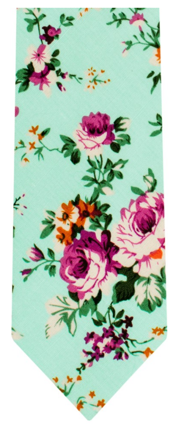 Brand Q Floral Tie & Handkerchief