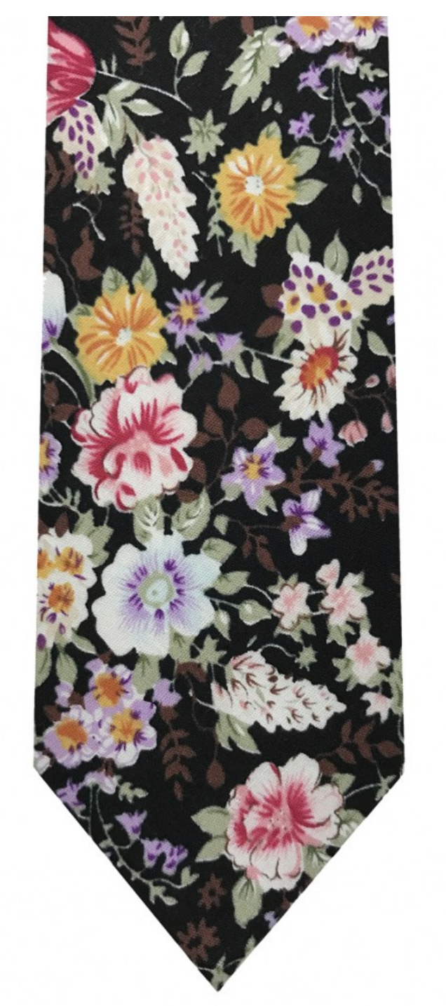 Brand Q Floral Tie & Handkerchief