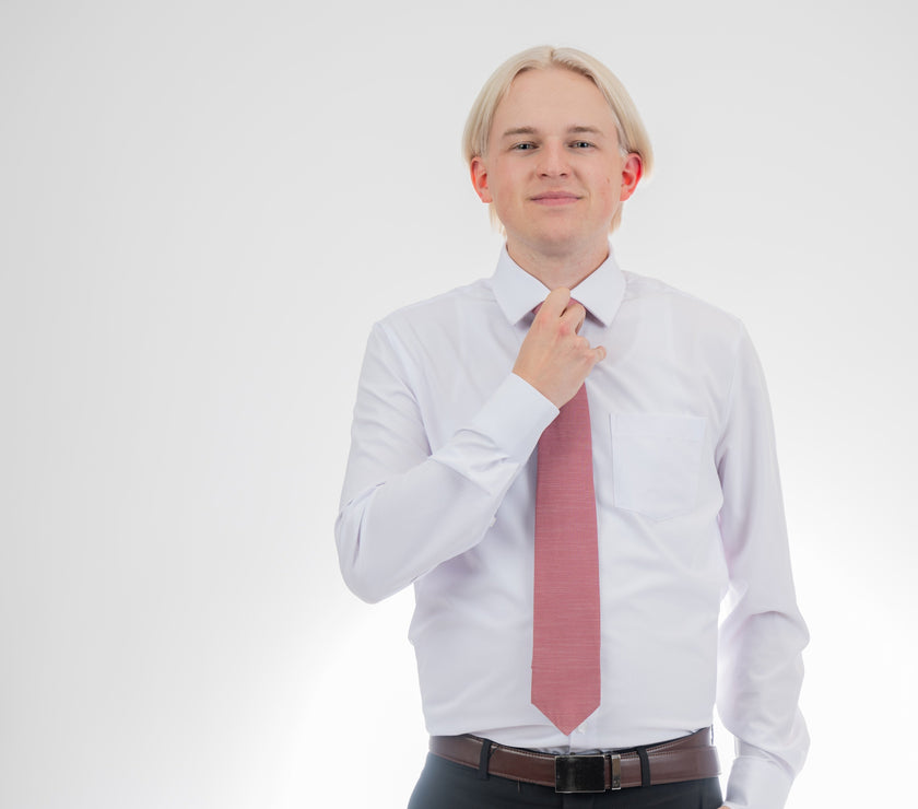 Solid Solids (red) Men's Tie Business tie from Kator Shop in Logan, Utah — premium material designed for confidence and all-day comfort at work.