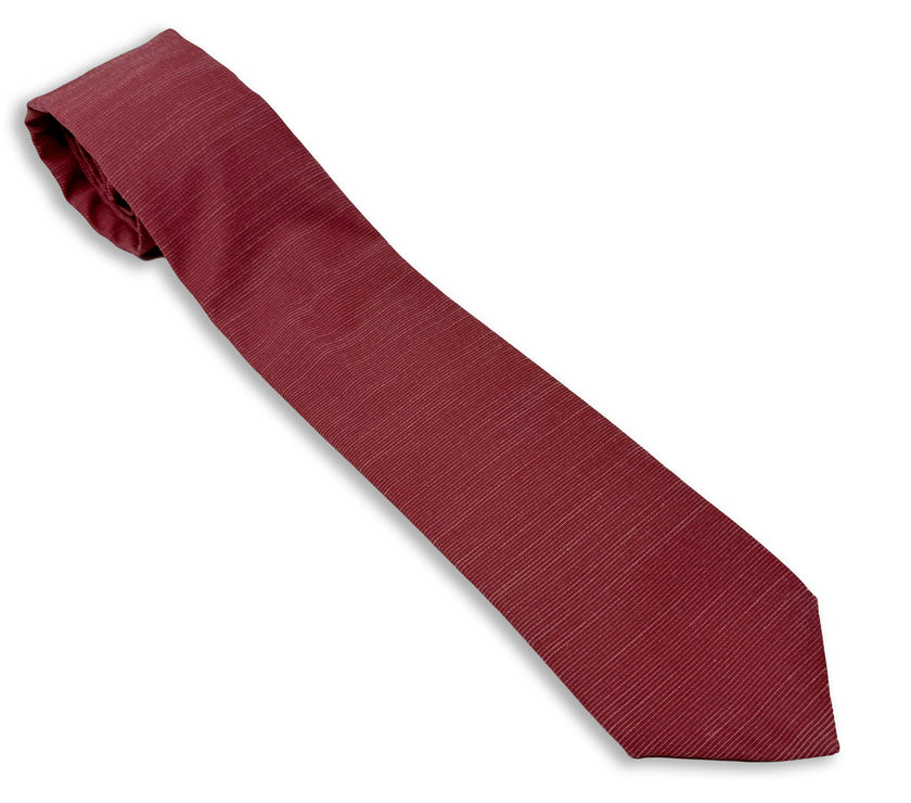 Solid Solids (red) Men's Tie Missionary tie built to last through daily wear — crafted in Logan, Utah by Kator Shop for elders serving around the world.