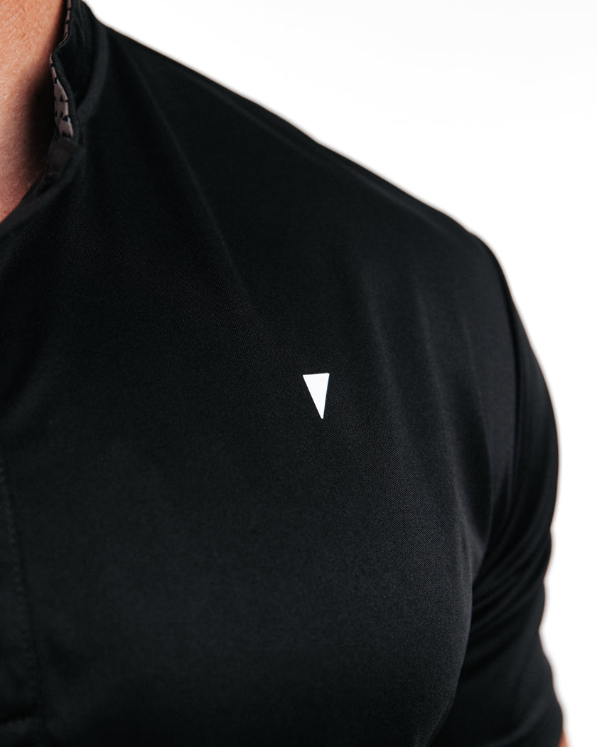 Summer23BladePolo-Black-4 on display at Kator Shop – refined Utah men’s fashion made with quality materials and care.
