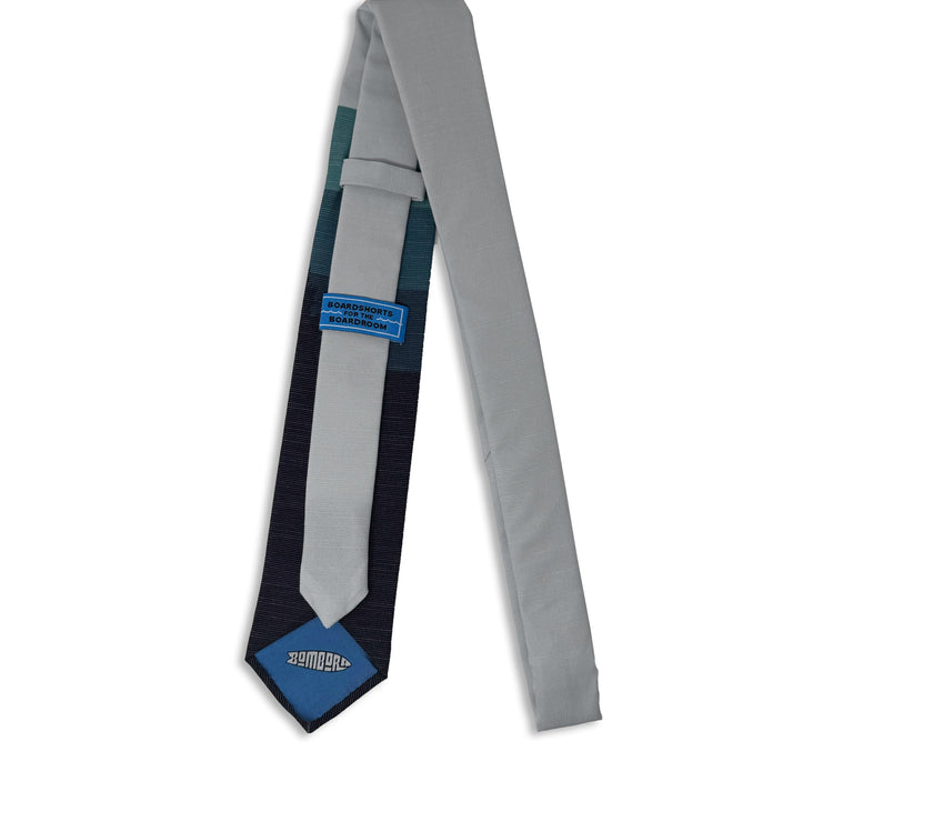 Sunrise Pines (blue-gray) Men's Tie Premium tie from Kator Shop in Cache Valley — thoughtful Utah gift for birthdays, missions, or holidays.