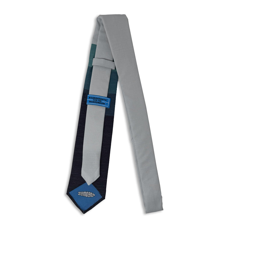 Sunrise Pines (blue-gray) Men's Tie Premium tie from Kator Shop in Cache Valley — thoughtful Utah gift for birthdays, missions, or holidays.