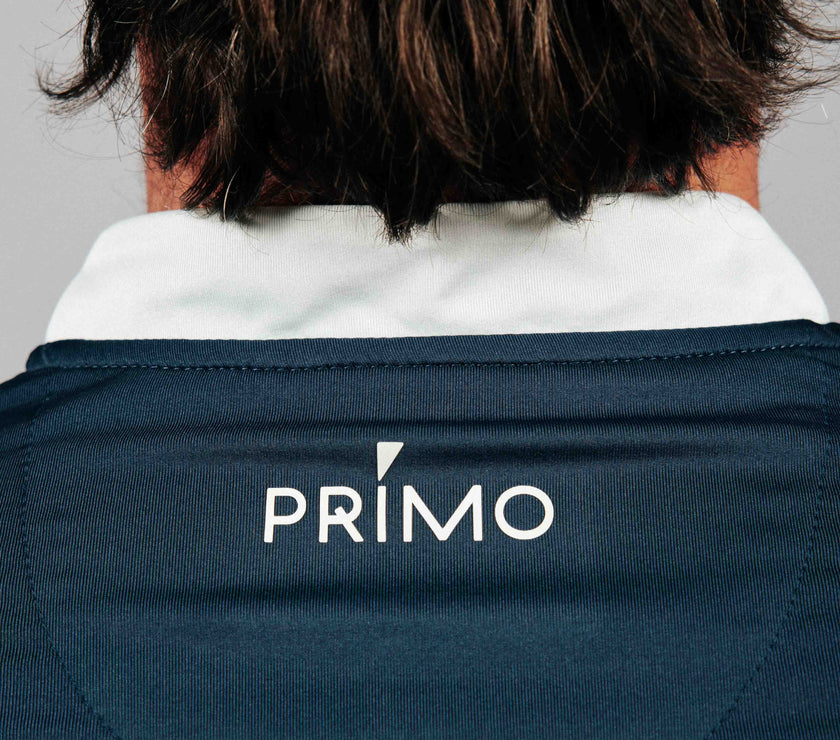 Sailor Blade Collar Polo - Two-tone Navy