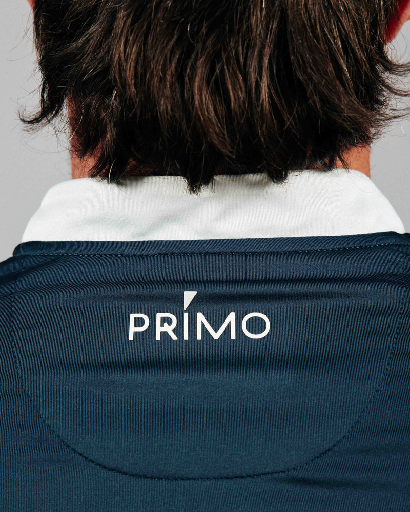 Sailor Blade Collar Polo - Two-tone Navy