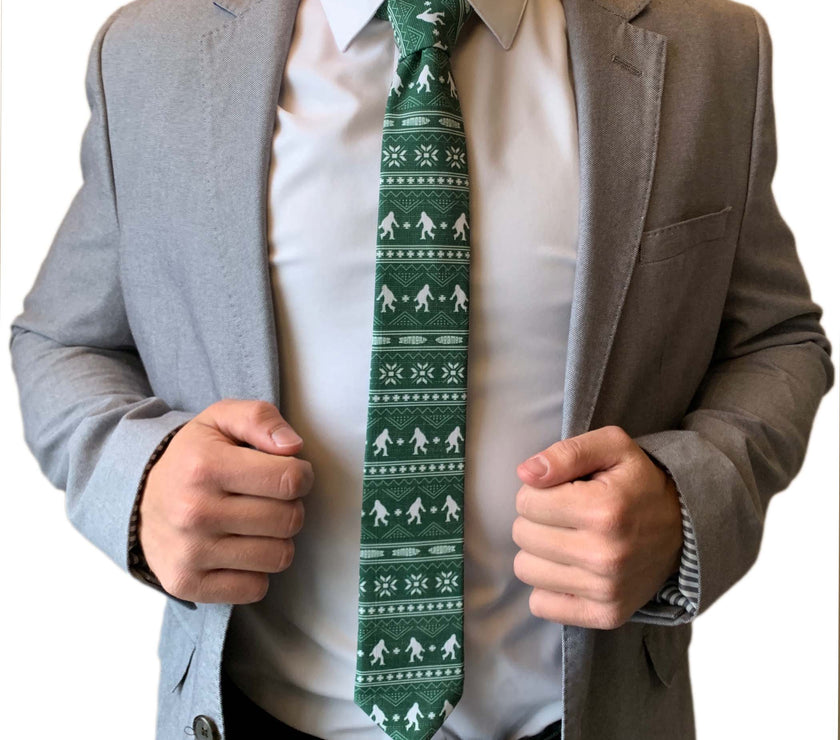 UglySweater_green_3 Tie Tie tailored in Logan, Utah – Kator Shop men’s fashion accessory designed with elegance and detail.