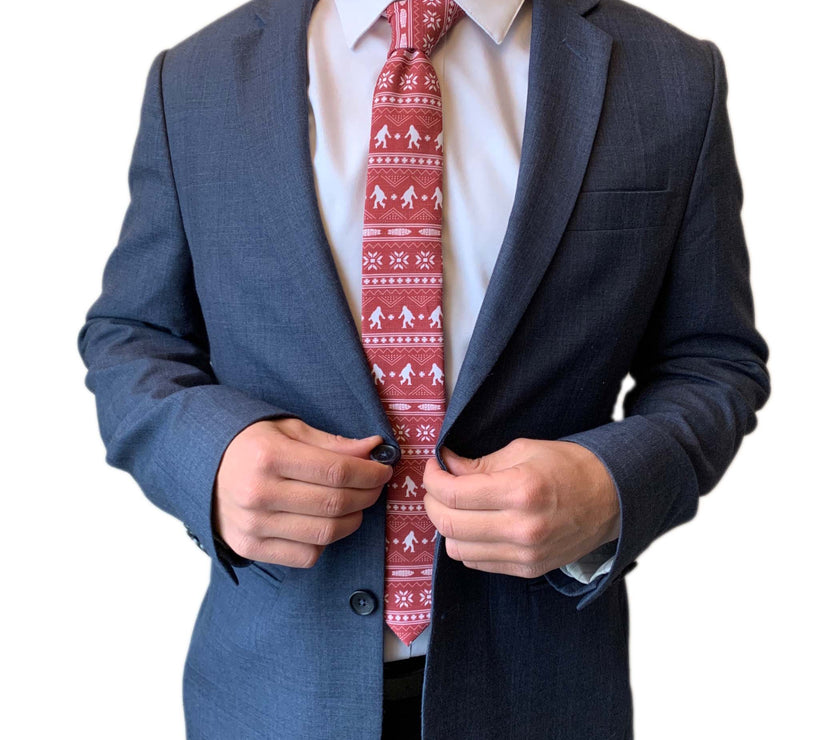 UglySweater_red_3 Tie from Kator Shop in Logan, Utah – high-quality men’s accessory made for timeless style and confidence.