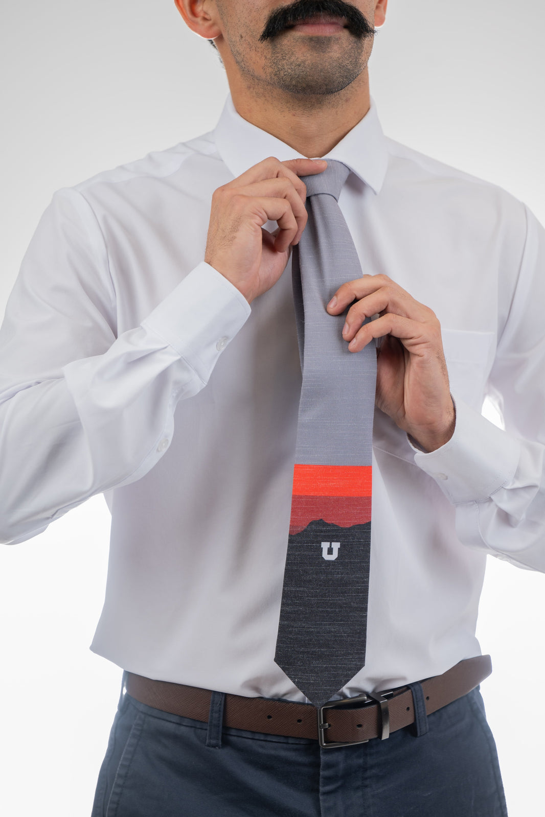 University of Utah Mountain Men's Tie Everyday tie from Kator Shop — versatile Utah menswear piece blending comfort, simplicity, and class.