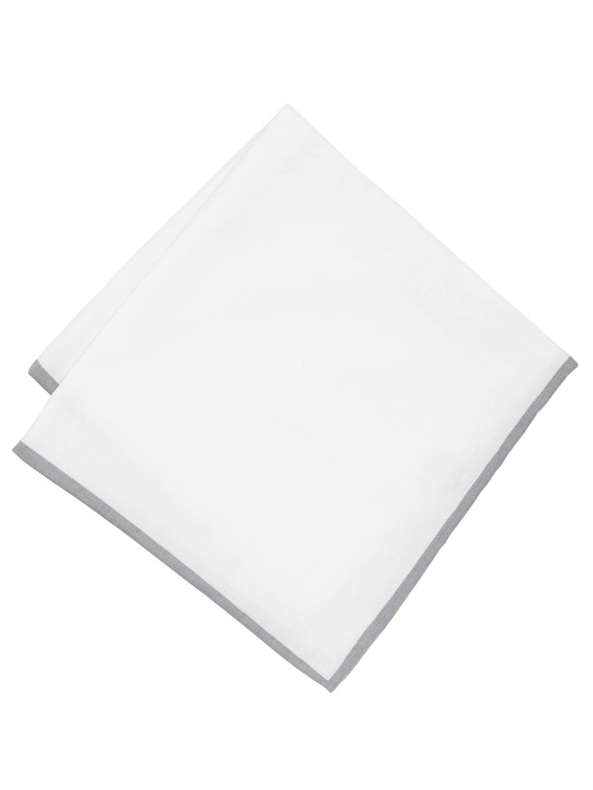 CEREMONY CONTRAST EDGE COTTON POCKET SQUARE