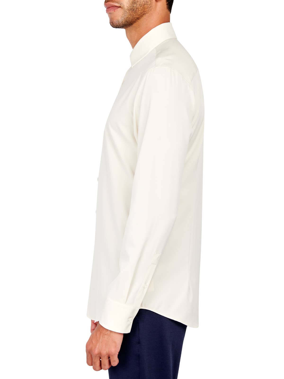 CEREMONY SOLID DRESS SHIRT: NOIR - 001 / 16.5 Large / COC2SDP400