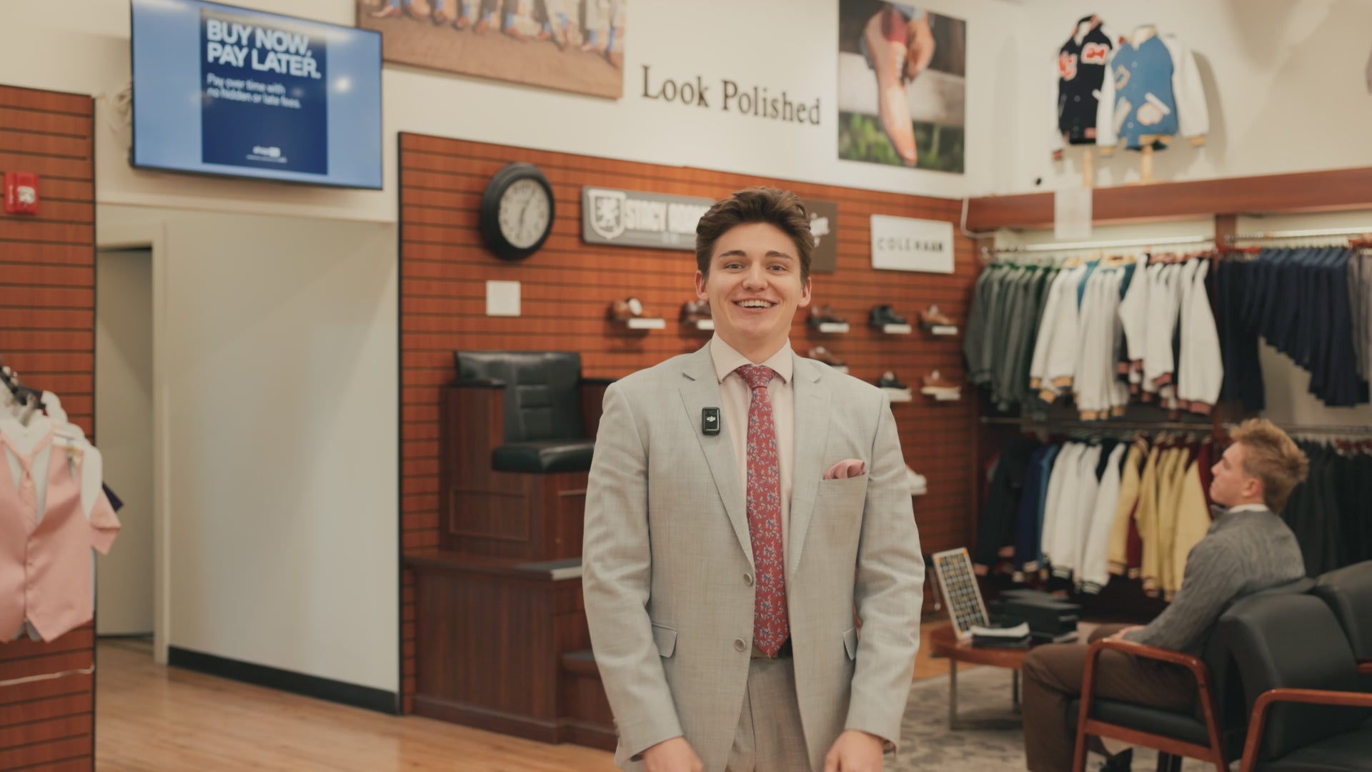 Kator shop showing how it is to get a custom suit in the store in Logan, Utah.