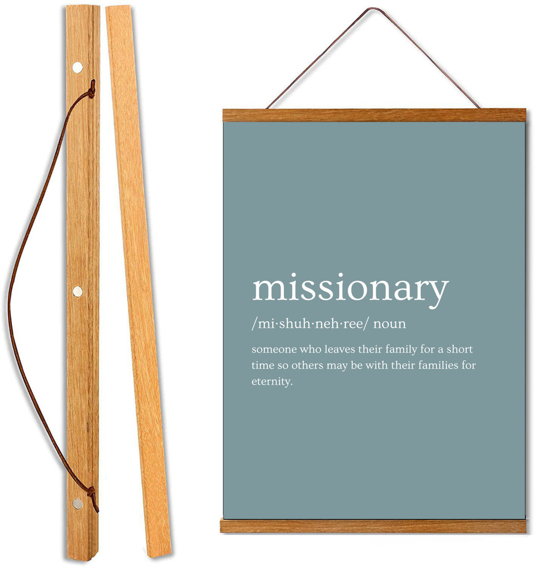 Missionary Hanging Canvas (Blue)