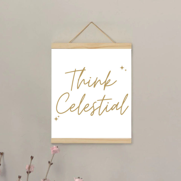 Think Celestial Hanging Canvas