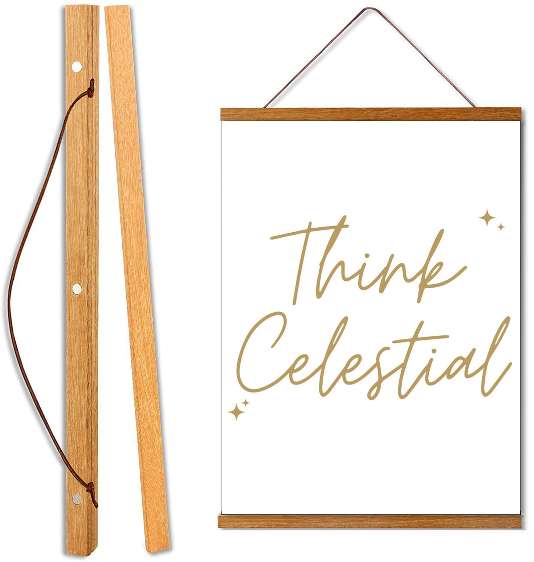 Think Celestial Hanging Canvas