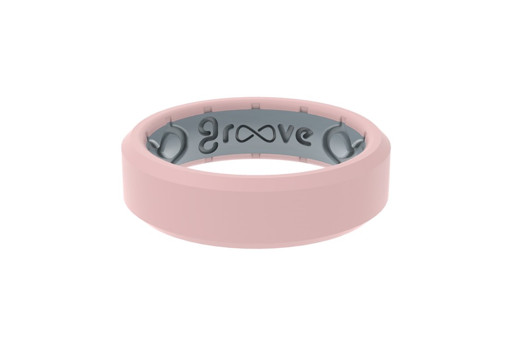 Edge Rose Quartz Thin Ring