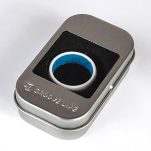 Solid Midnight Black Thin Ring