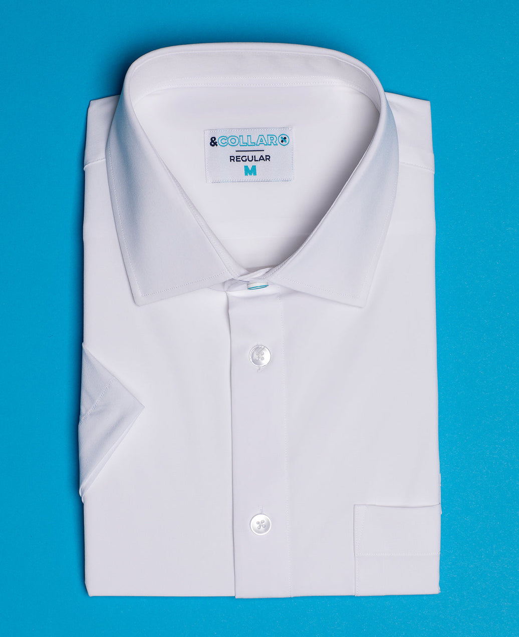&Collar Range Short Sleeve Dress Shirt
