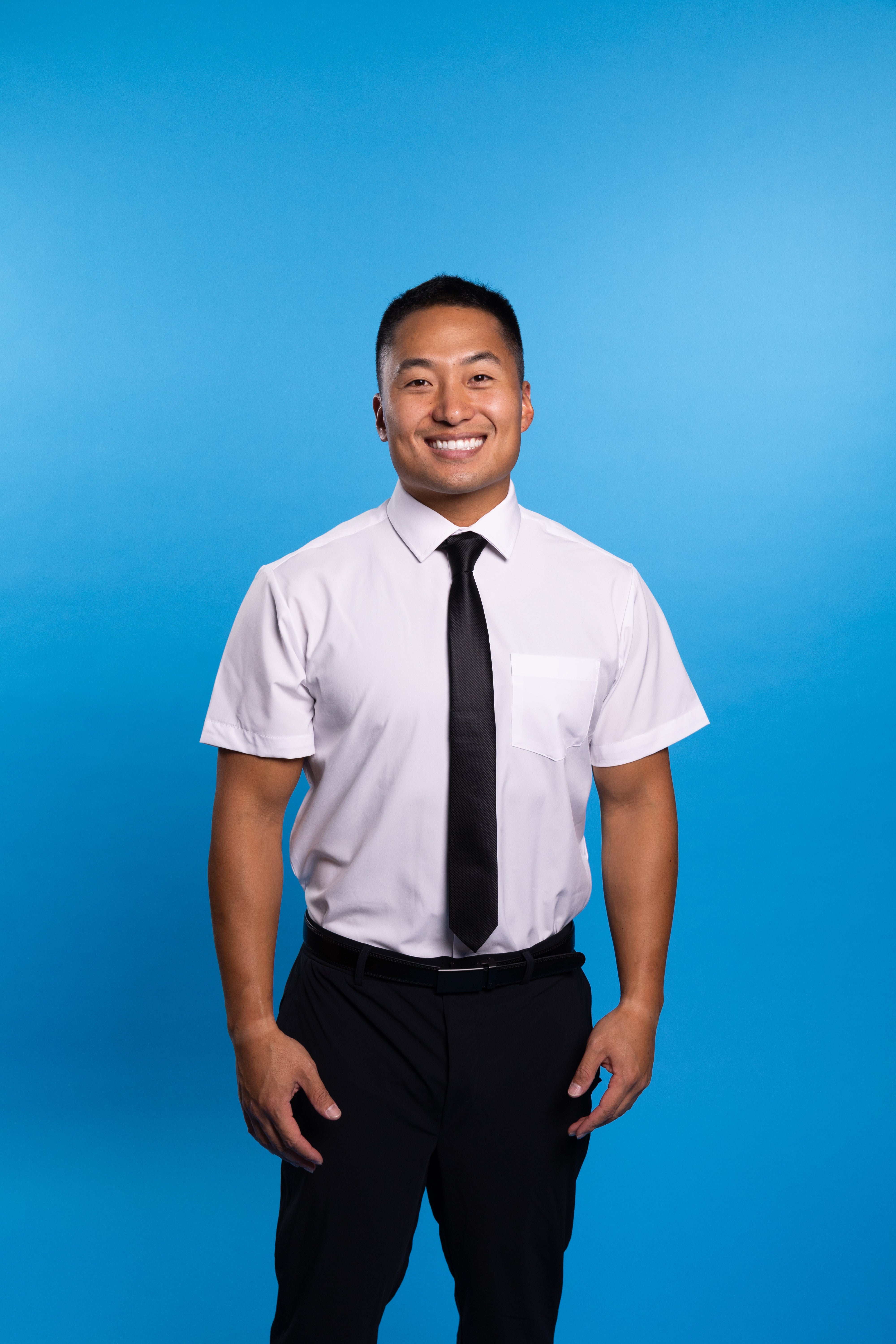 &Collar Range Short Sleeve Dress Shirt