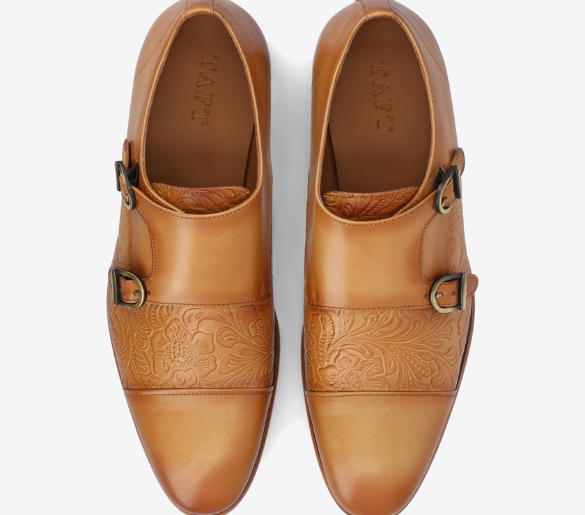 The Lucca Monk Shoe in Honey Floral