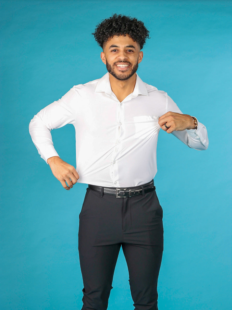 &Collar Range Long Sleeve Dress Shirt