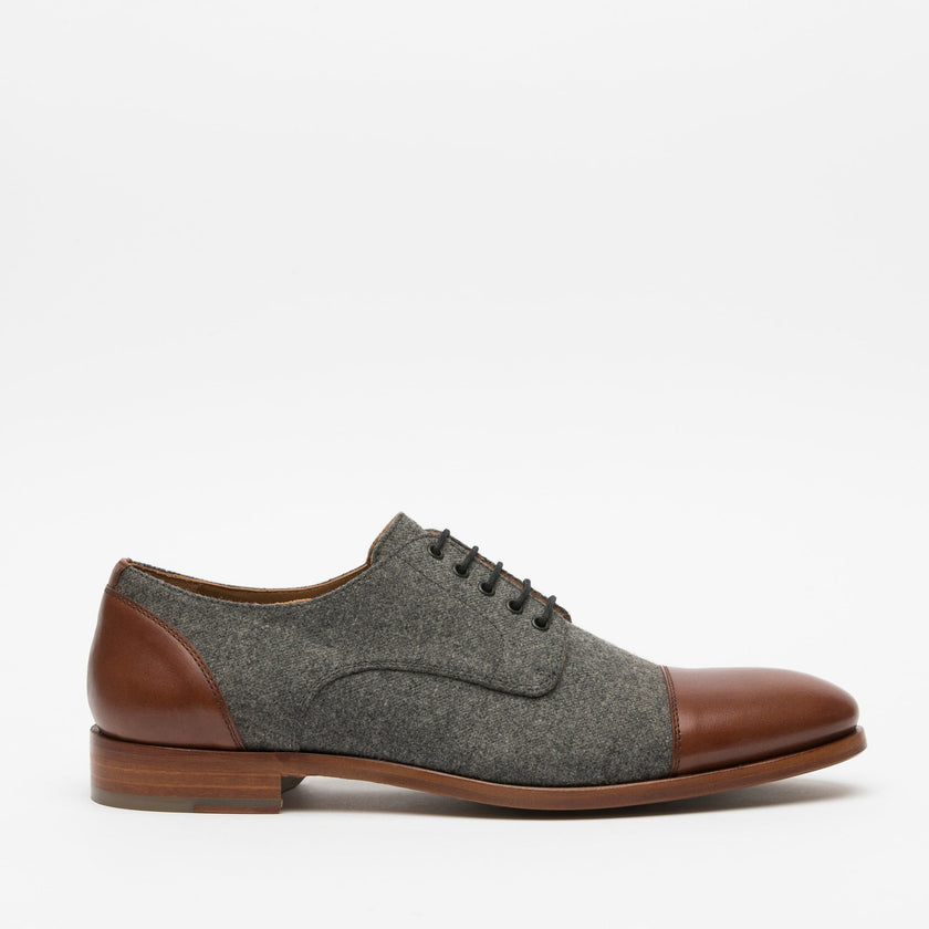 The Jack Shoe in Grey/Brown